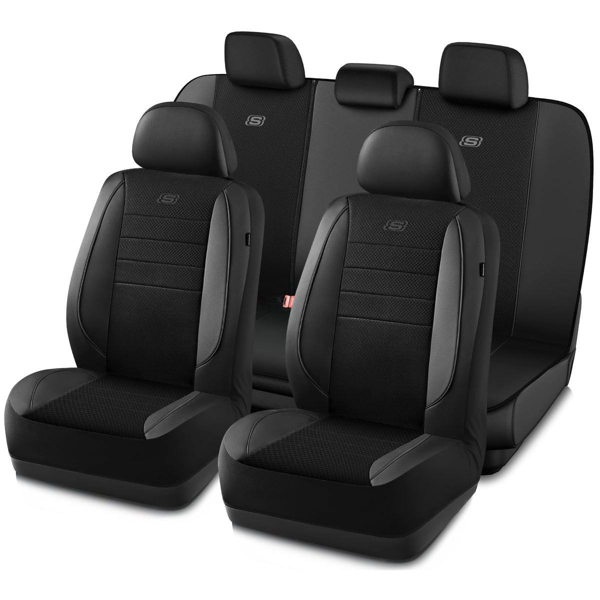 Skechers air-cooled memory foam seat cover for front seat with plush support and cooling airflow.