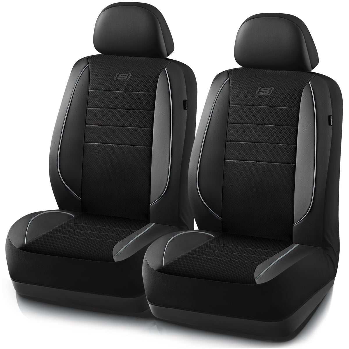 Skechers air-cooled memory foam seat cover front view for added comfort.