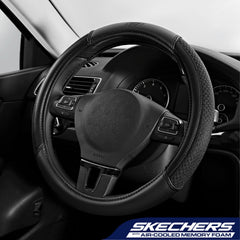 Skechers air-cooled steering wheel cover side grip detail improves non-slip handling