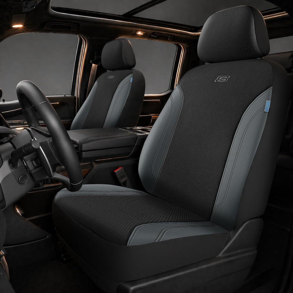 Skechers car seat covers front seat coverage protects upholstery and adds style.