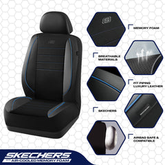 Skechers form-fitting 3-panel seat cover designed for many vehicles