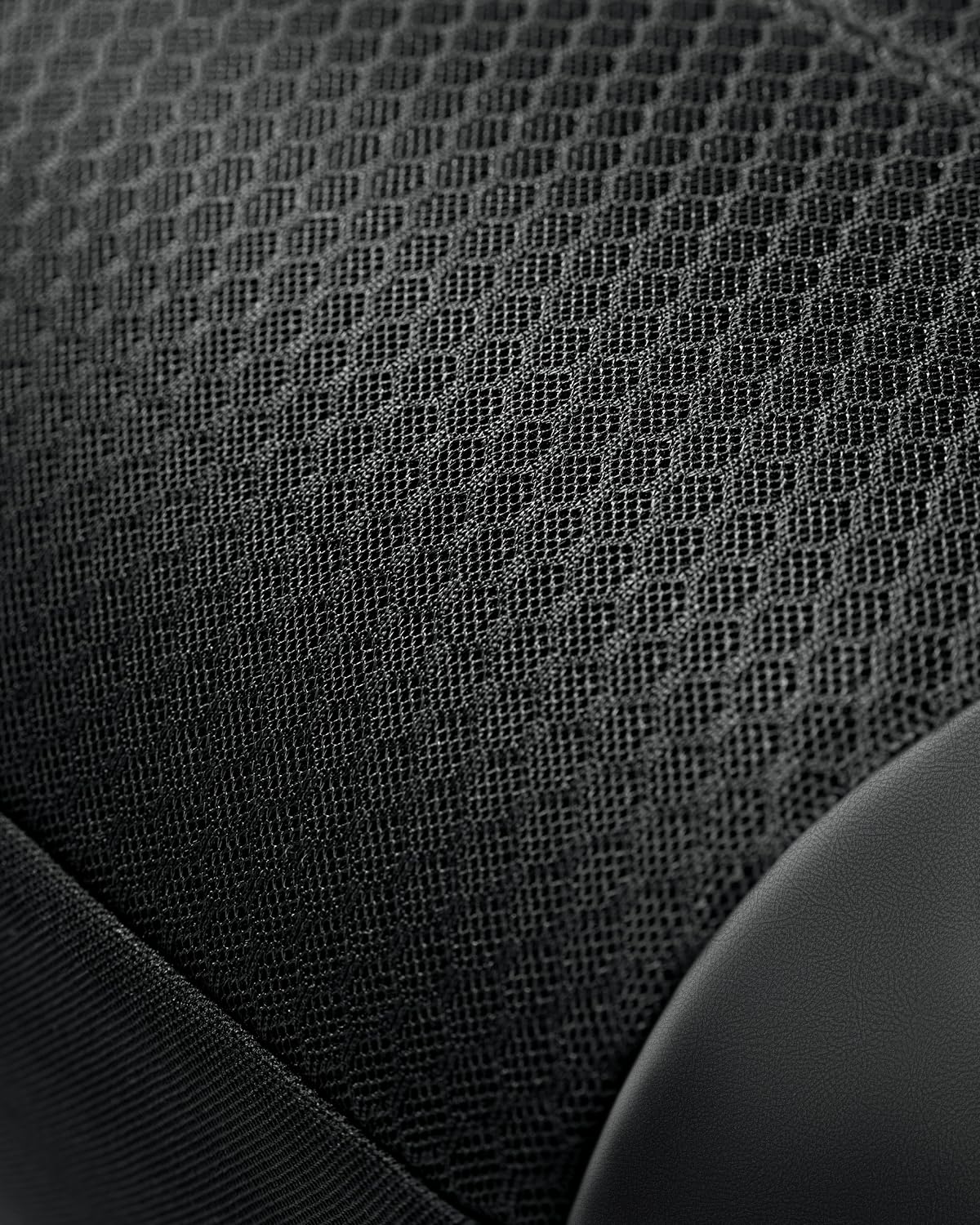 Skechers leather fabric seat cover adds premium feel and cooling texture