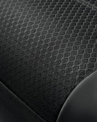 Skechers leather fabric seat cover adds premium feel and cooling texture