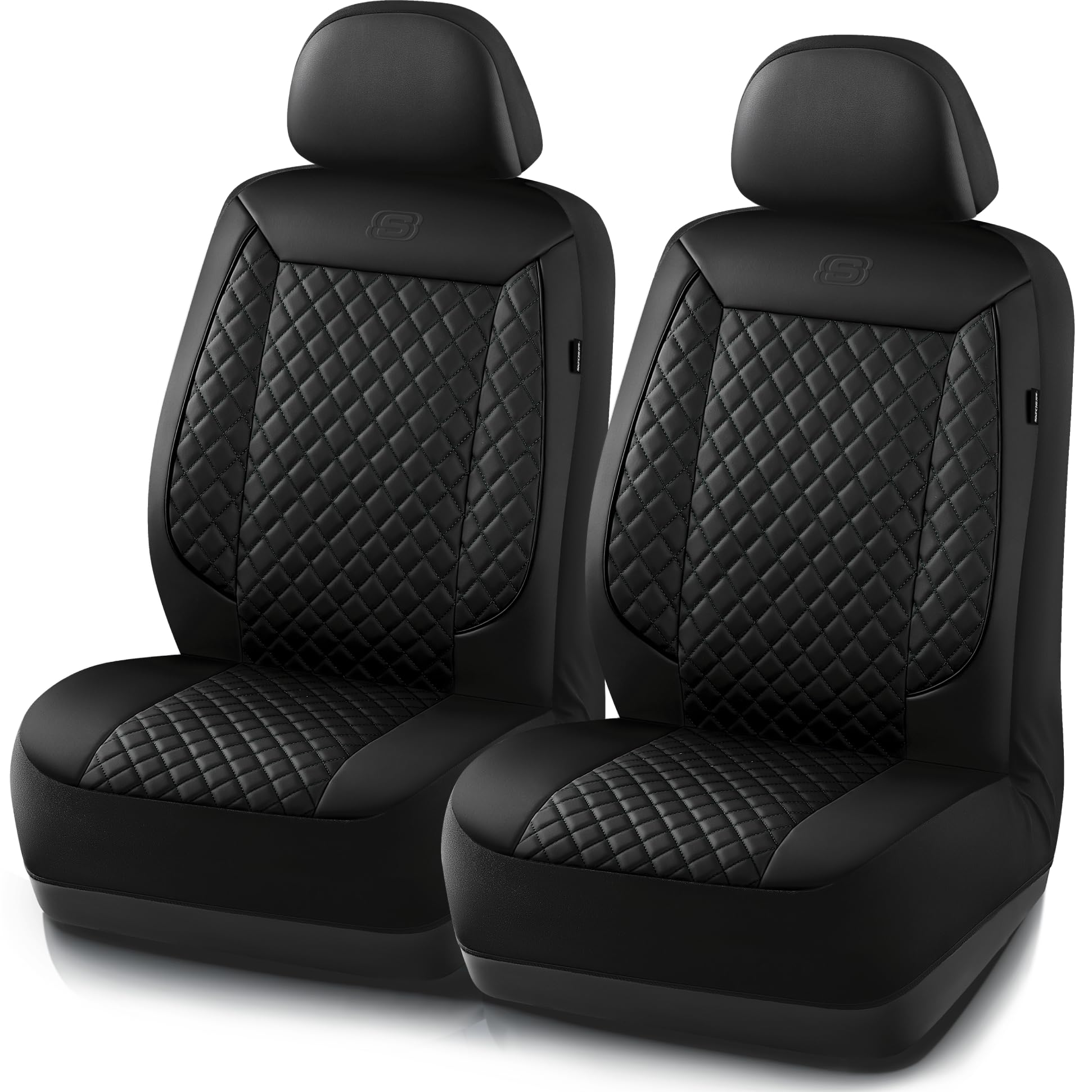 Skechers luxury faux leather seat cover on front seat for premium protection