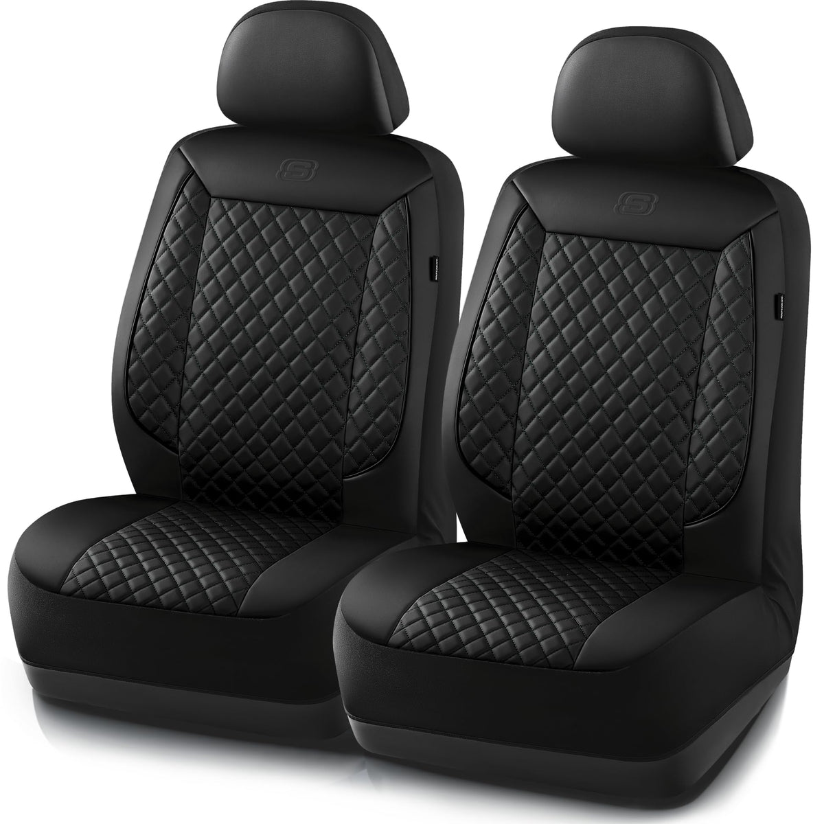 Skechers luxury faux leather seat cover on front seat for premium protection