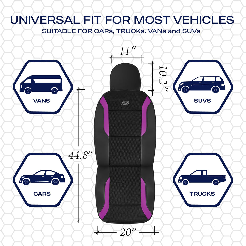 Skechers Memory Foam seat cover protecting car interior and upholstery