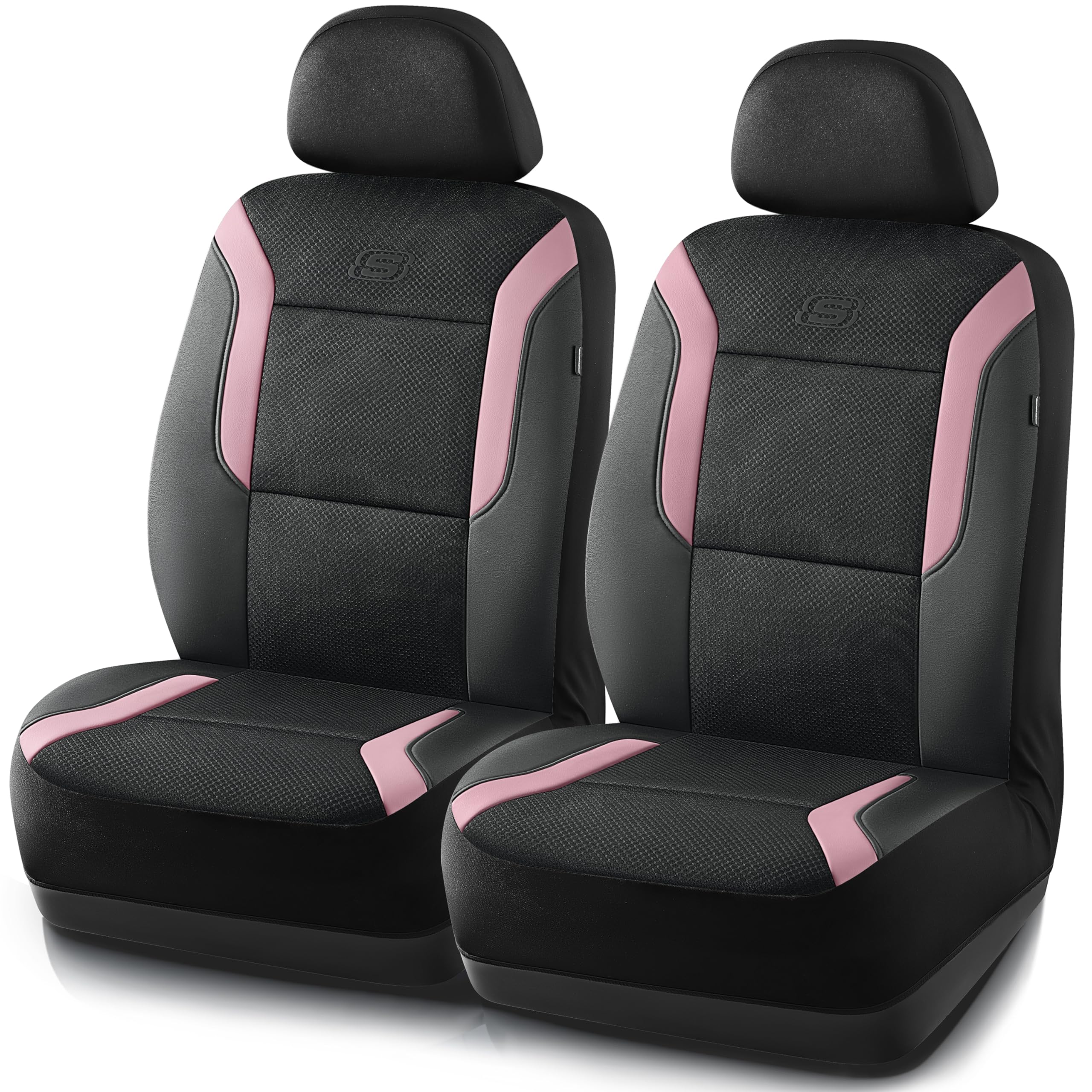Skechers memory foam car seat cover pink front seat for added comfort