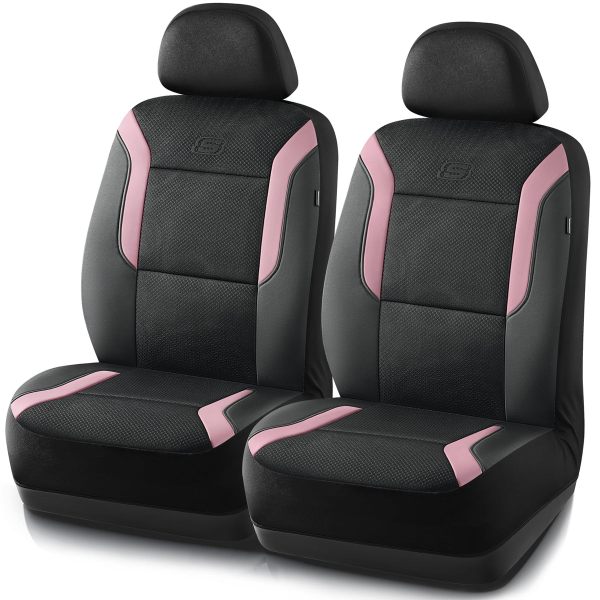 Skechers memory foam car seat cover pink front seat for added comfort