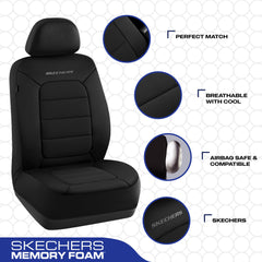 Skechers Memory Foam car seat cover cool touch fabric keeps you cooler