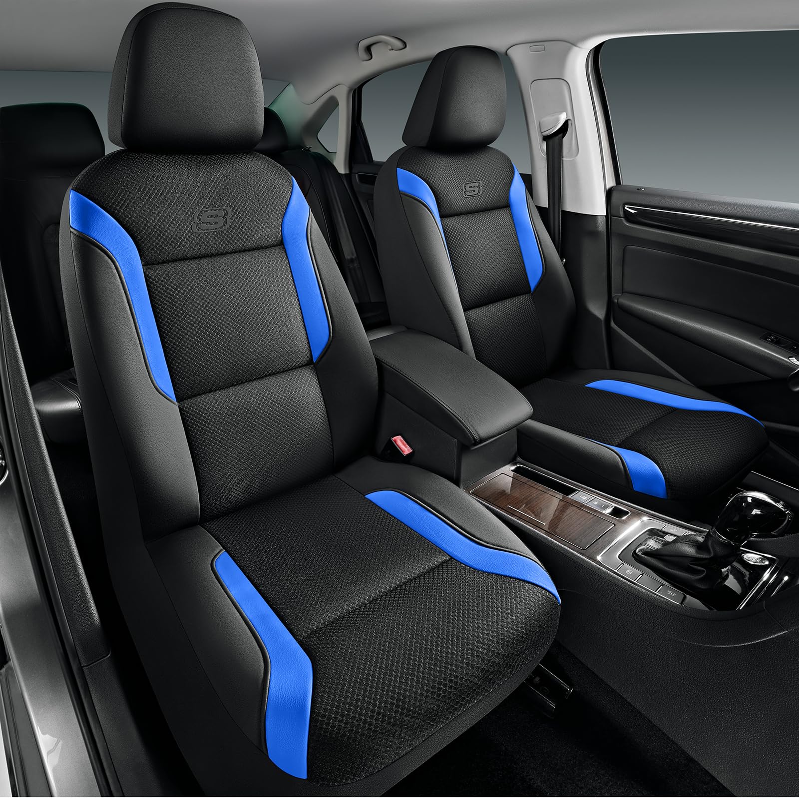 Skechers memory foam car seat covers front seats for lasting comfort