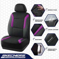Skechers Memory Foam with leather and mesh detail for premium look