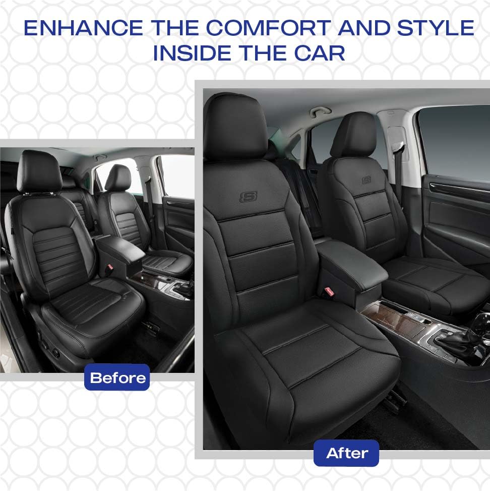 Skechers Memory Foam front seat cover is easy to clean and maintain.