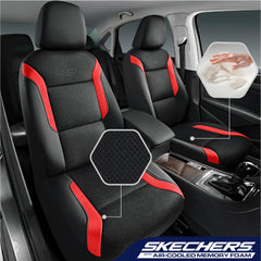 Skechers memory foam seat cover leather air cool mesh detail adds premium feel