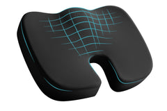 Skechers memory foam seat cushion front view for all-day desk comfort
