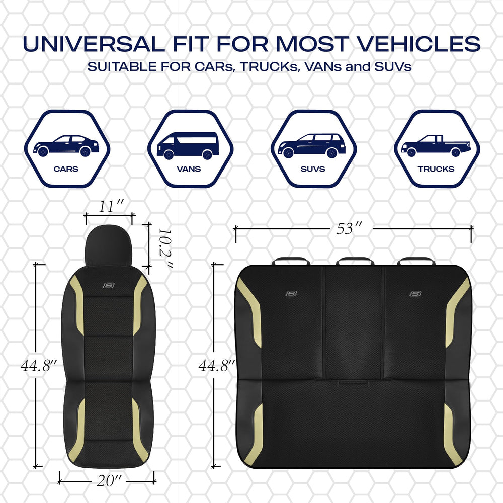 Skechers protective interior keeps seats safer from wear and spills