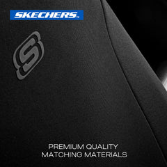 Skechers seat covers airbag-compatible seam enables safe airbag deployment.