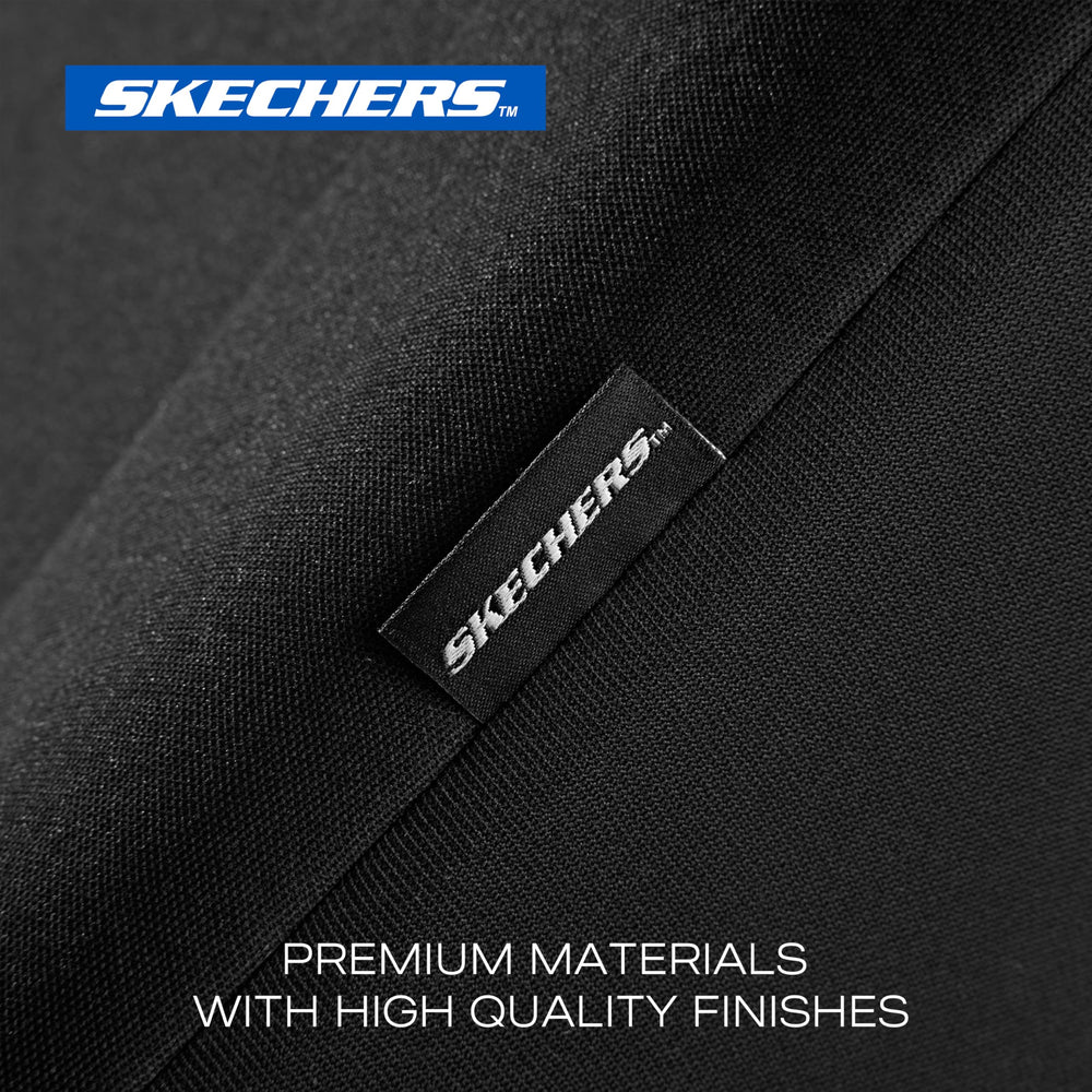 Skechers airbag-compatible stitching detail for safe deployment through seams.