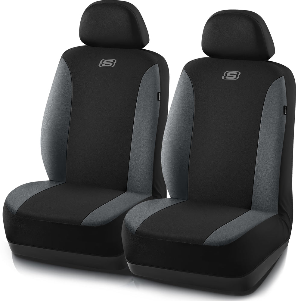 Skechers premium breathable front-left seat cover enhances comfort and protection.