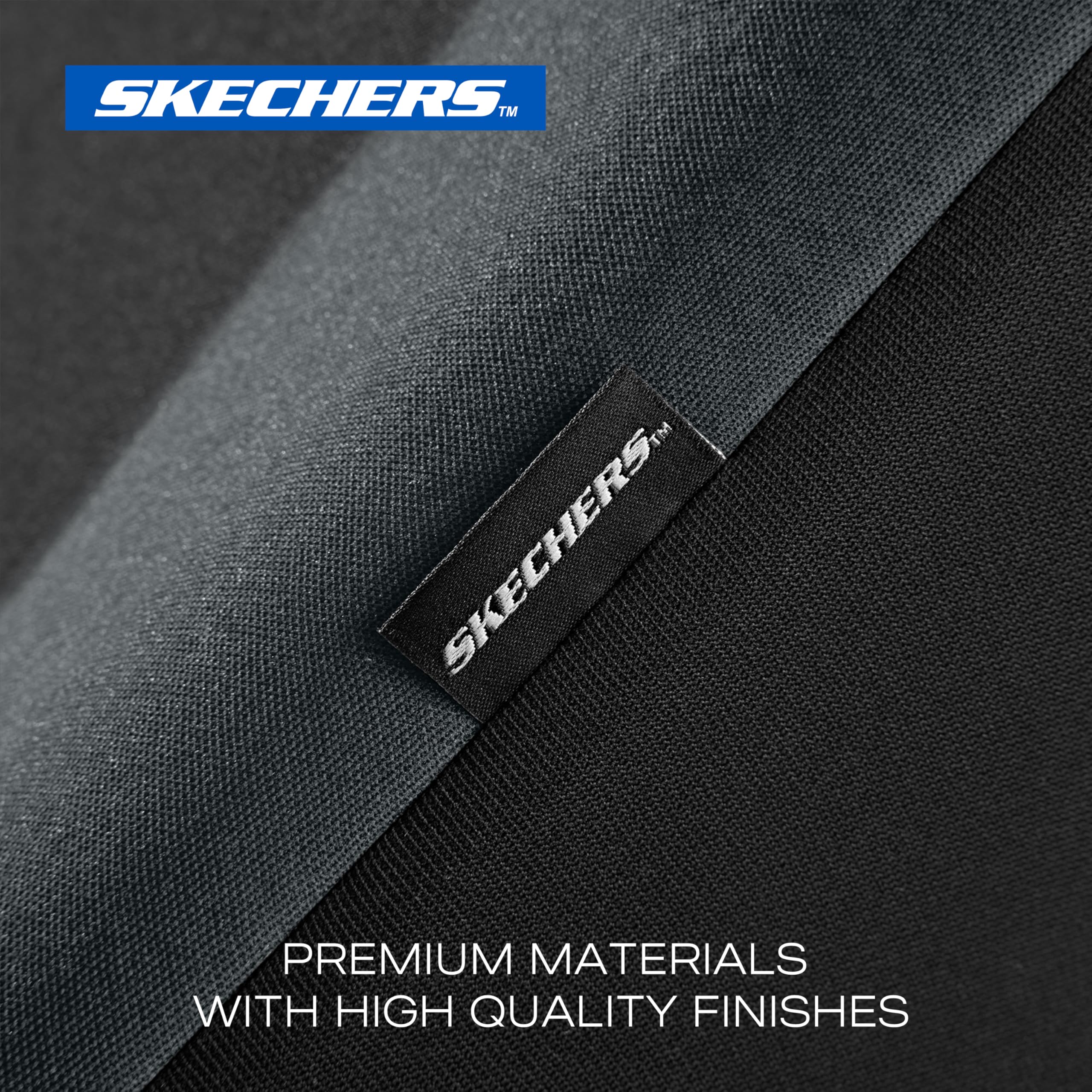 Skechers cushioned front seat adds softness for long drives.