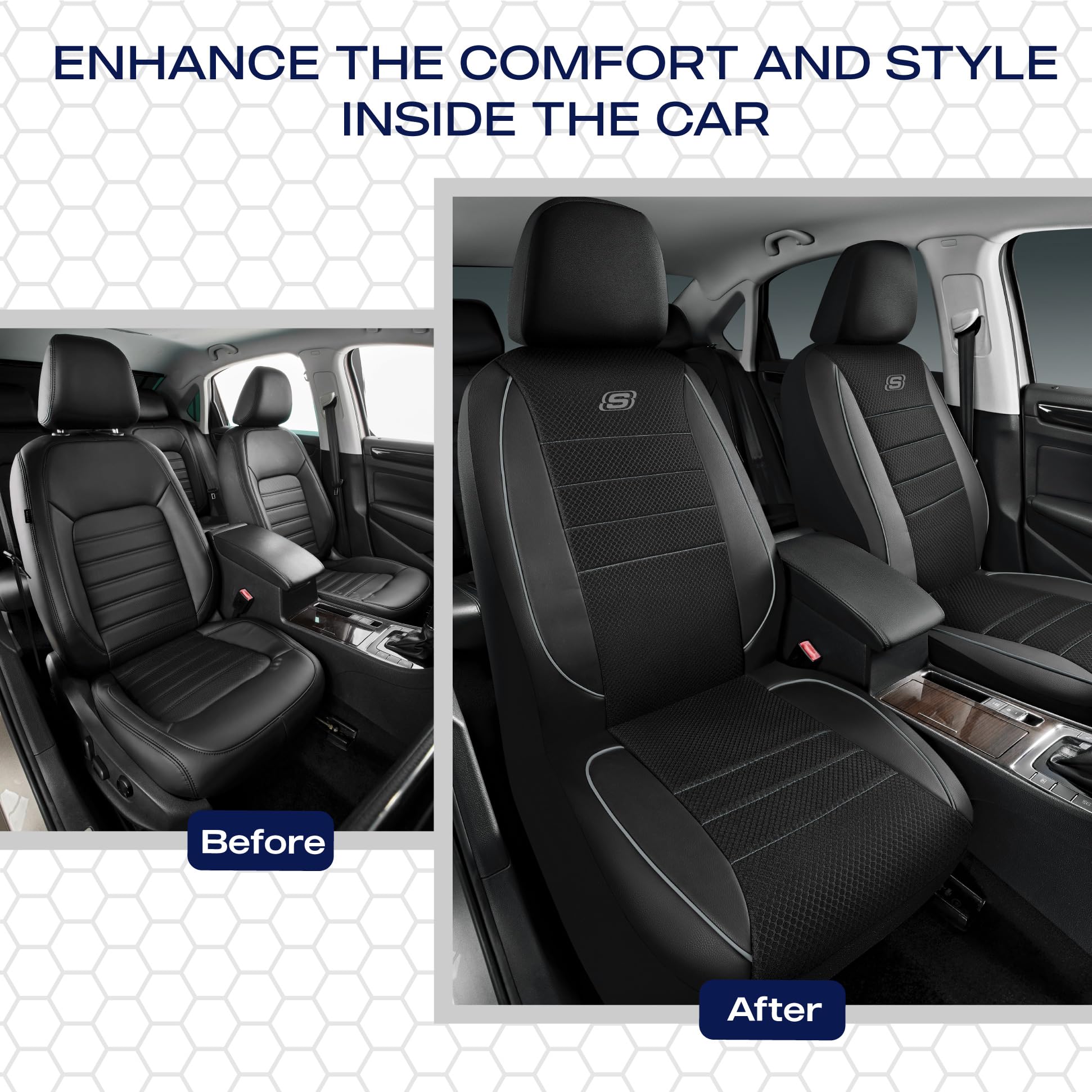 Skechers universal fit suits most cars, vans, trucks, and SUVs.