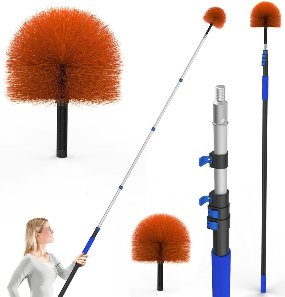 SKGPOLE cobweb duster fully extended for high ceilings and corners.
