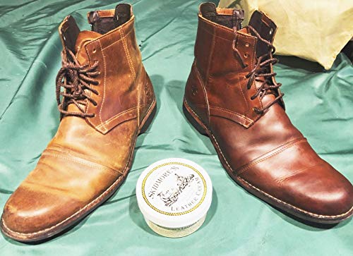 Skidmore's Leather Cream leaves a refreshed, satin-like finish.