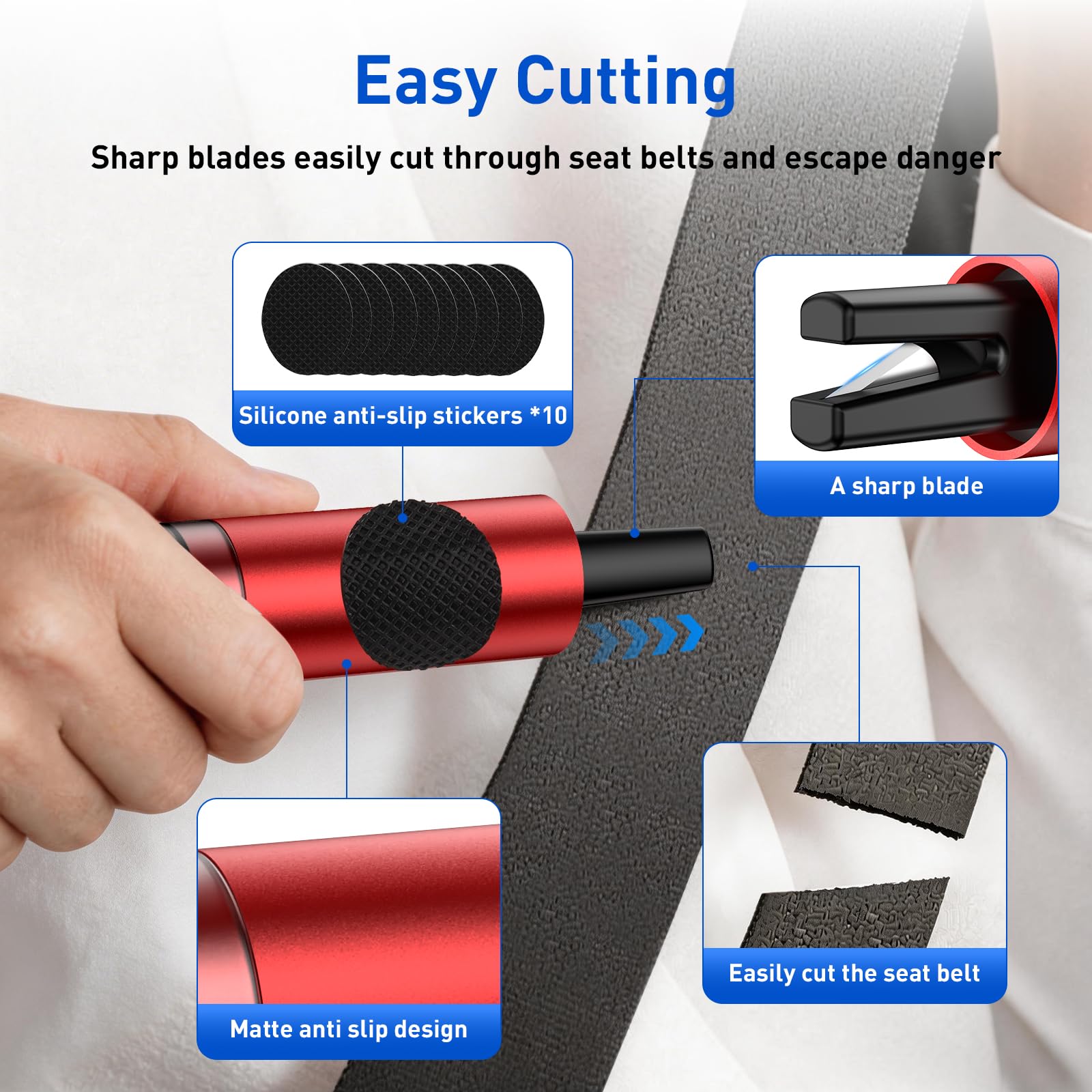 SKINNYON survival whistle emits a high-pitched signal up to 120 dB