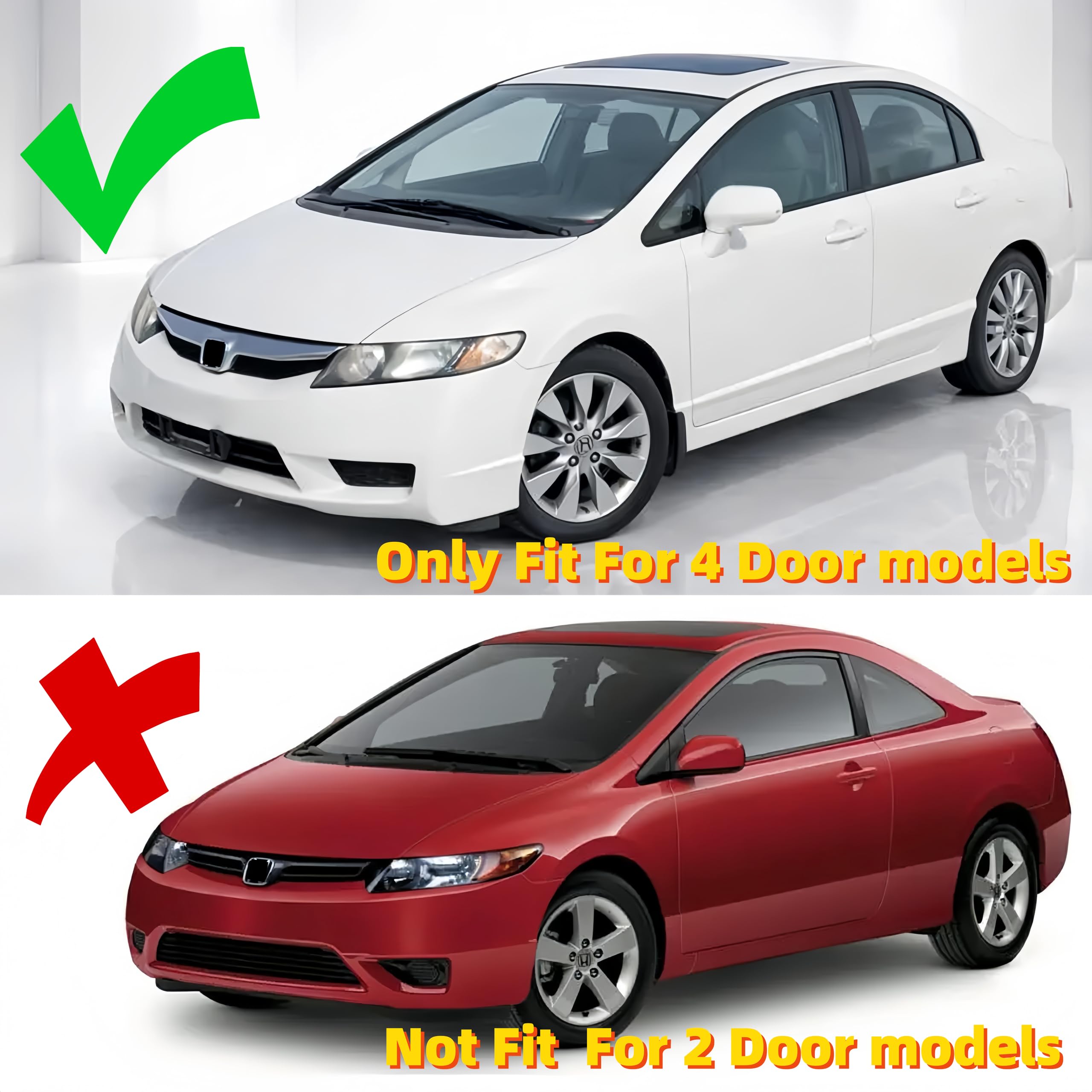 SKKYORO Honda Civic drip side molding right 2006-2011 improves exterior styling.