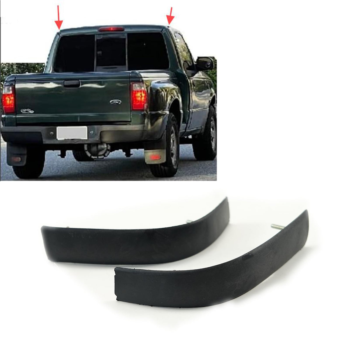 SKKYORO Ford Ranger left driver-side roof molding enhances protection and sporty look.
