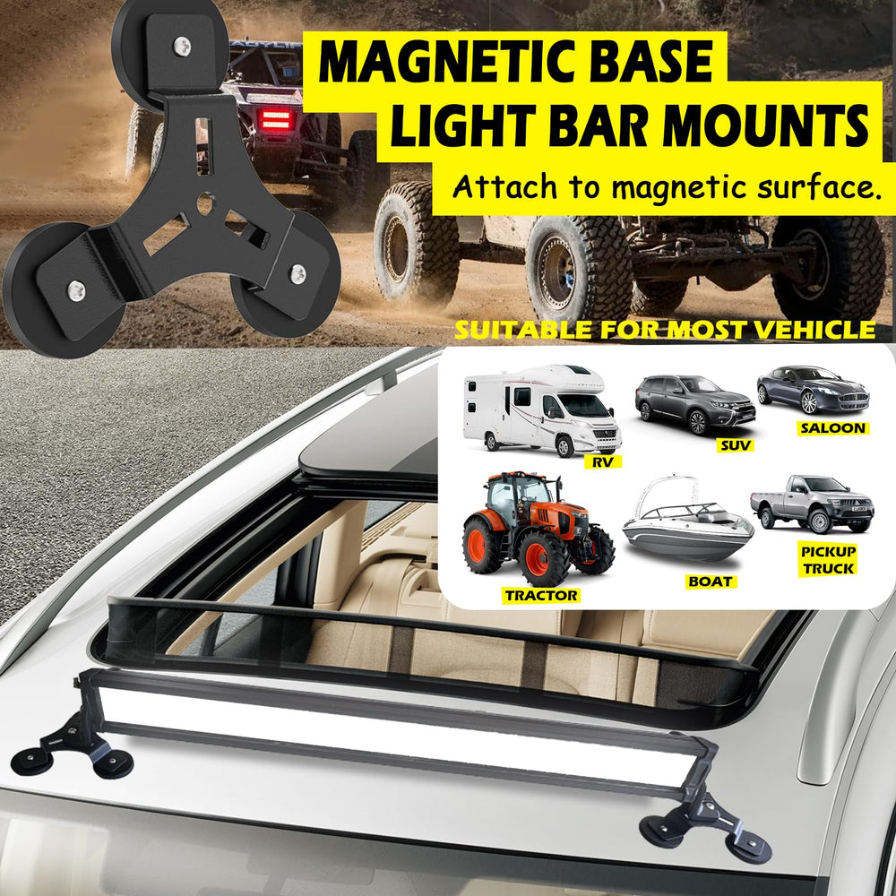 SKNOOY universal magnetic mounting base fits roof, hood, or side mounting