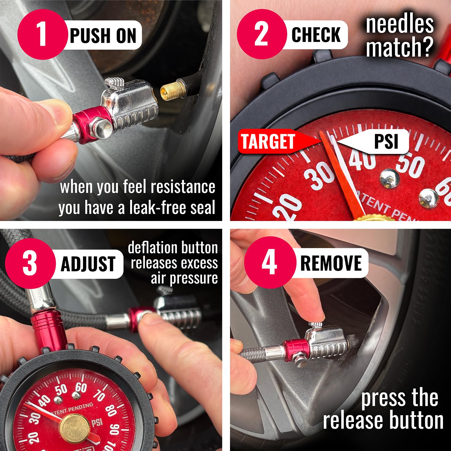 SKÖG RatchetSeal quick-connect simplifies valve access during tire checks.
