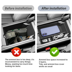 SKTU X3 glove box storage compartments for easy access to small items