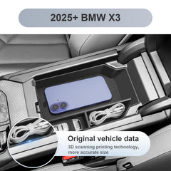 SKTU X3 upper and lower storage division maximizes center console space