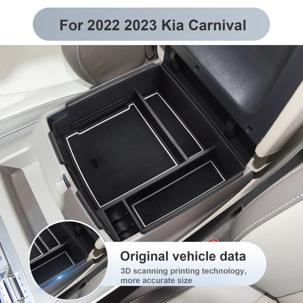SKTU organizer includes non-slip mat to prevent rattling during drives