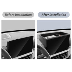 Center-console organization by SKTU improves item retrieval speed.