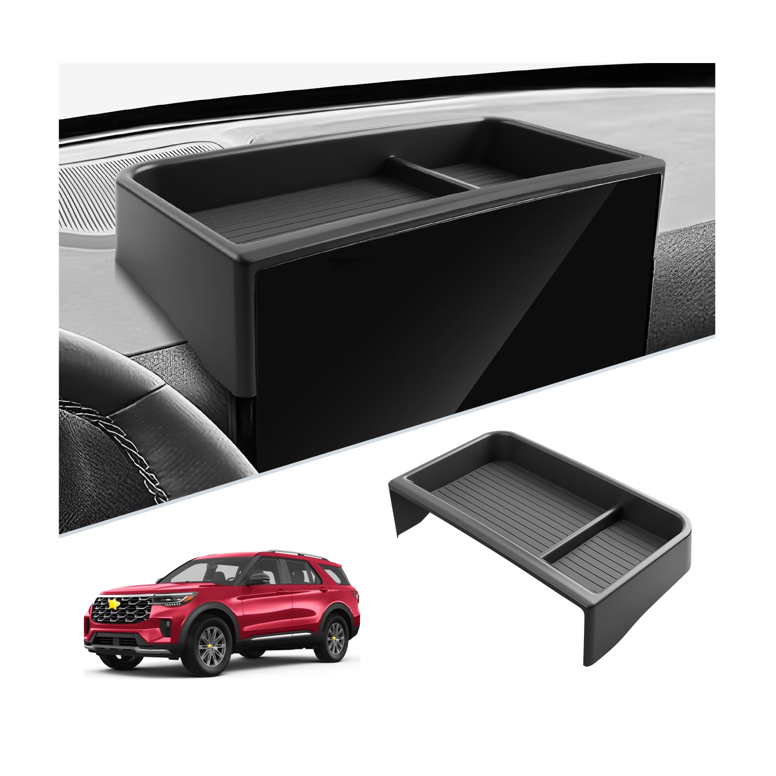 SKTU Explorer dashboard organizer keeps essentials within easy reach.