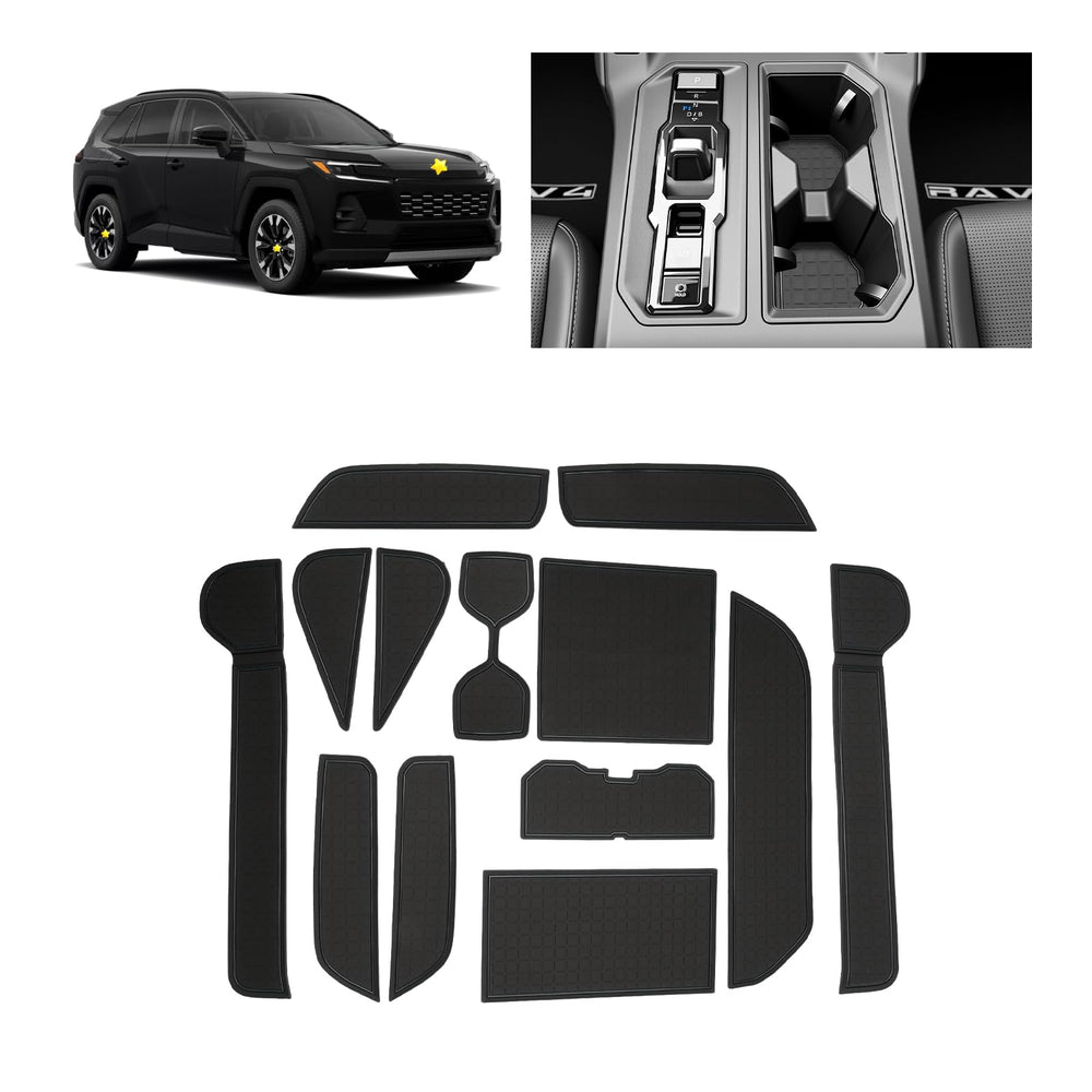 SKTU 2026 RAV4 door slot mat front cup holder anti-slip and easy to clean