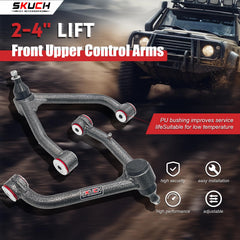 Dust caps protect the joint on SKUCH 4X4 upper arms.