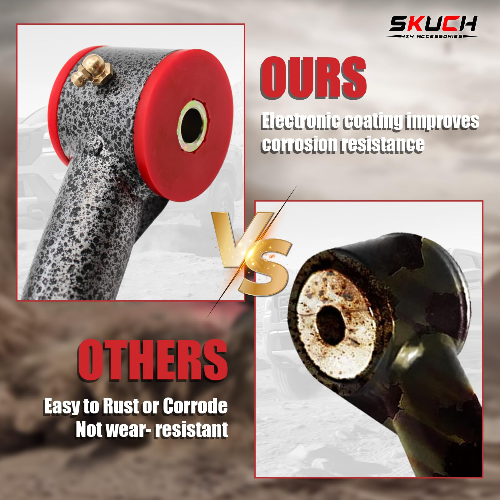 SKUCH 4X4 dust caps protect ball joints and extend life