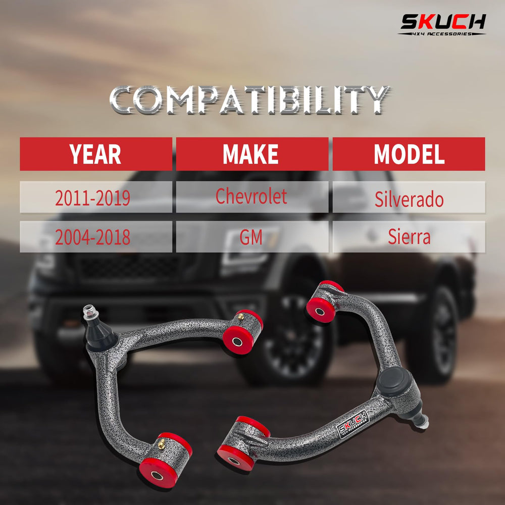 SKUCH 4X4 front upper arm optimized for 2-4 inch lift stabilizes mounting