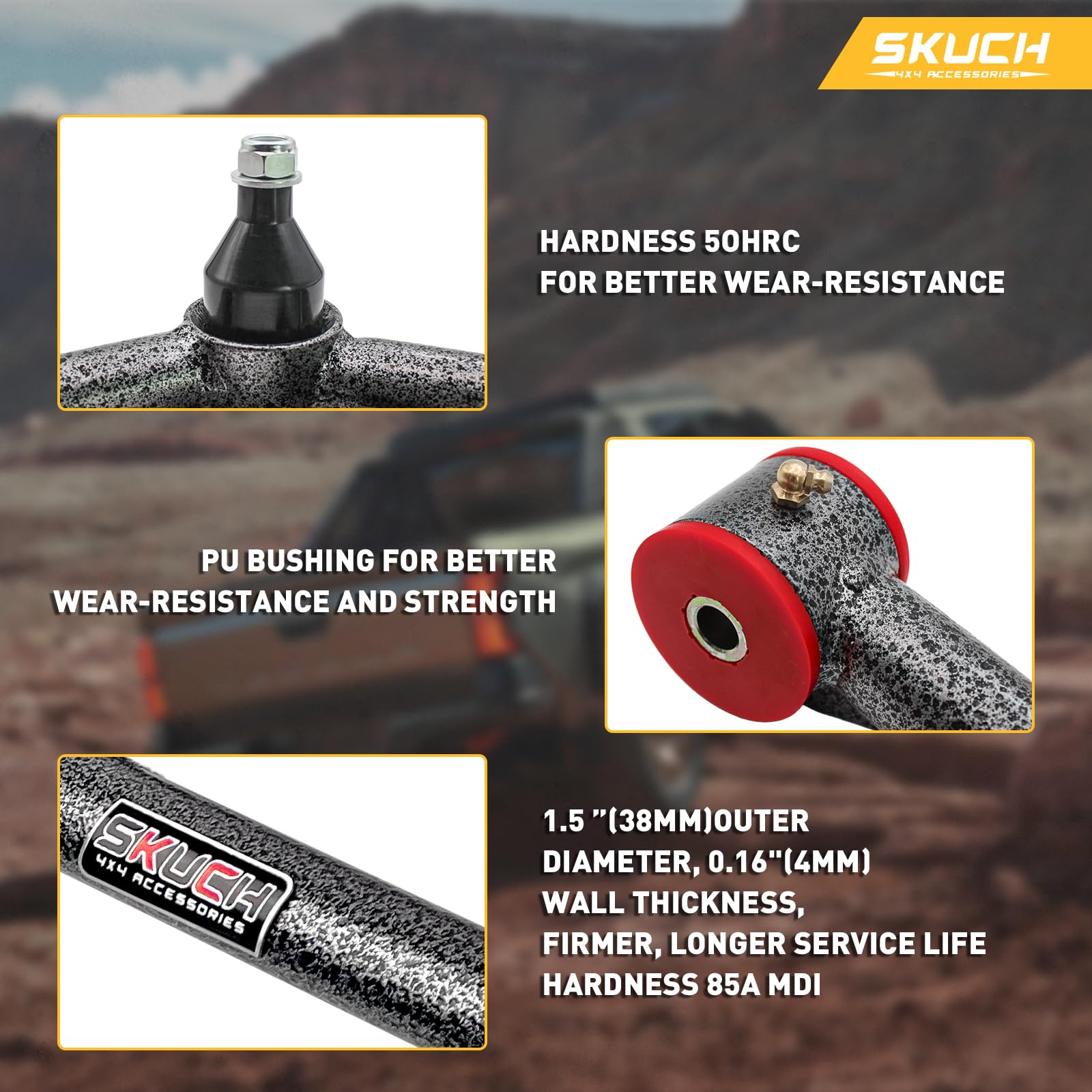 SKUCH 4x4 Lincoln Mark LT arm improves control on rough roads