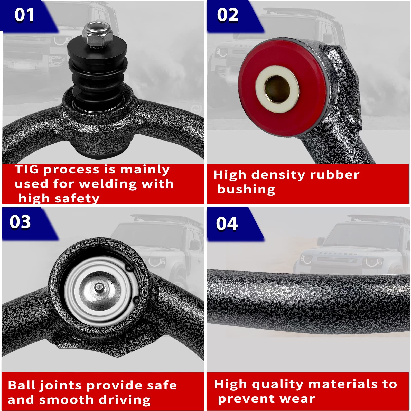 SKUCH 4x4 Front Upper Control Arm with ball joint for smooth steering control