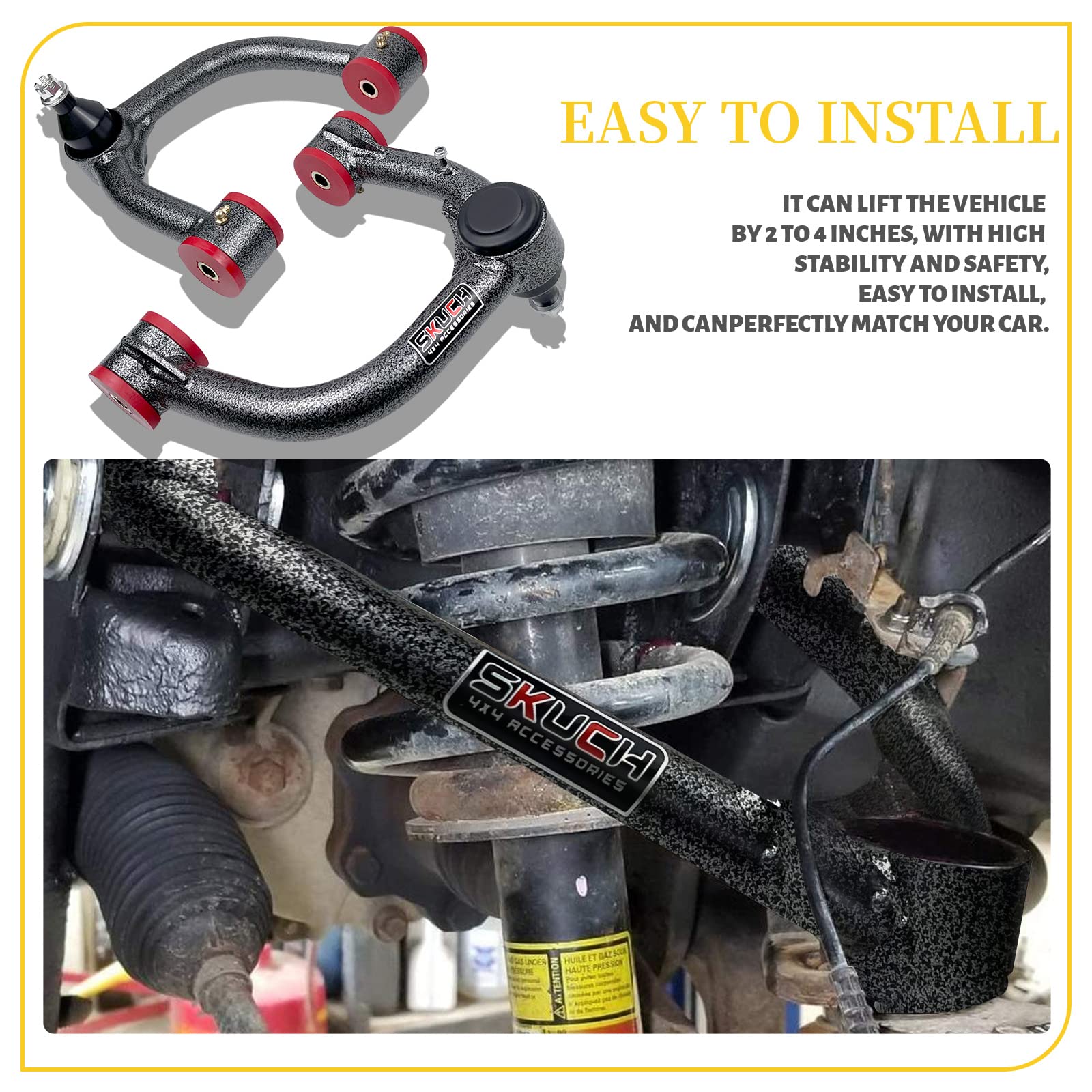 SKUCH 4X4 installation alignment guide for easy fitting