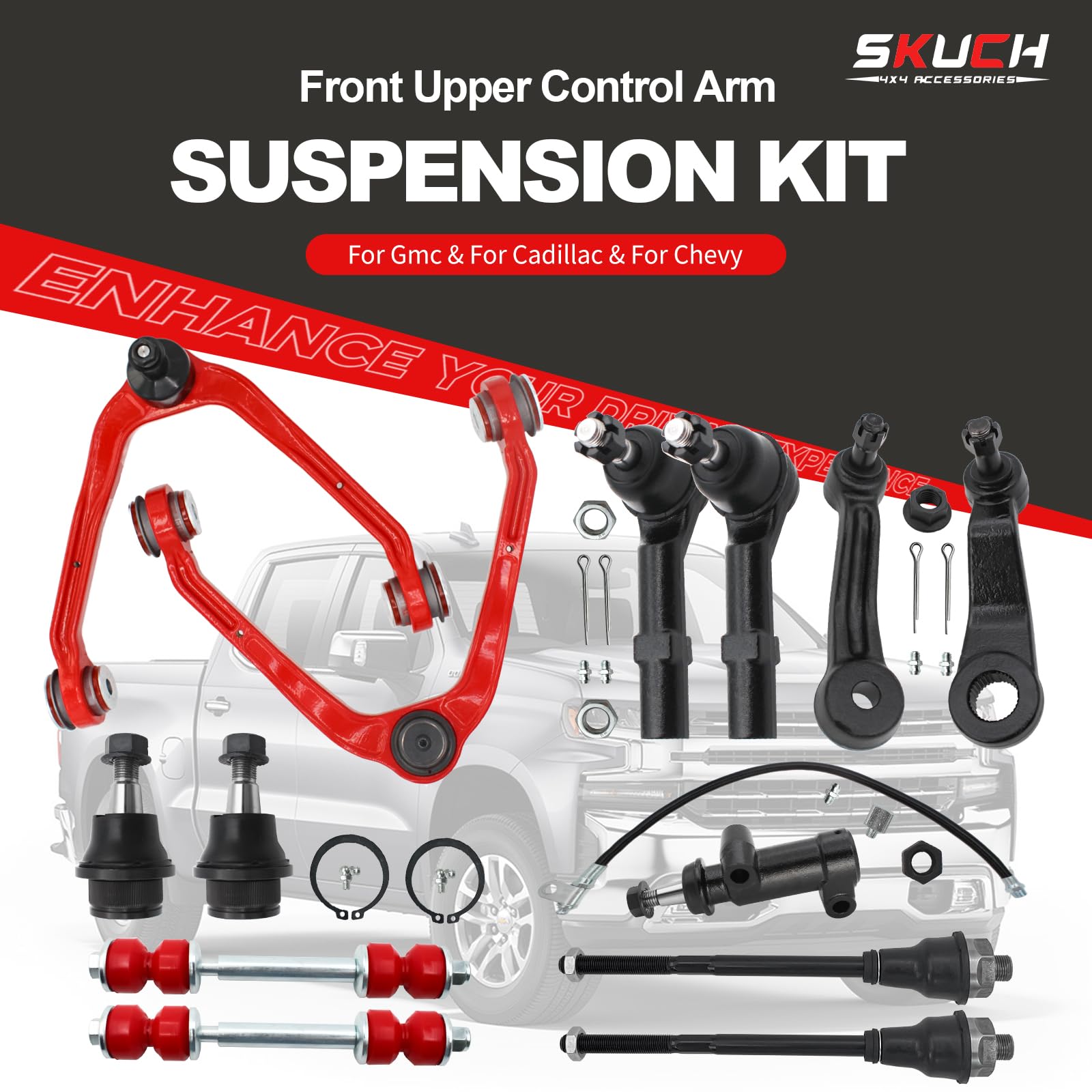 Close-up of SKUCH PU bushings highlighting durability and wear resistance.