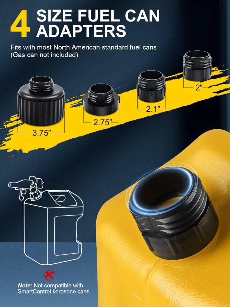 SKYJDM AA battery powered indication for cordless fueling anywhere