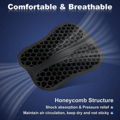 SkyJDM 3D honeycomb structure enhances breathability during warm rides.
