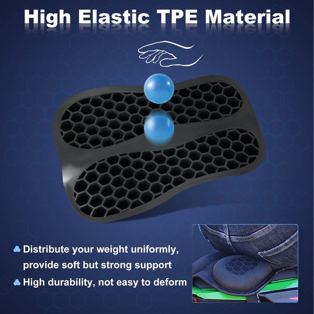 SkyJDM gel seat pad with 3D honeycomb structure boosts airflow and passenger comfort.