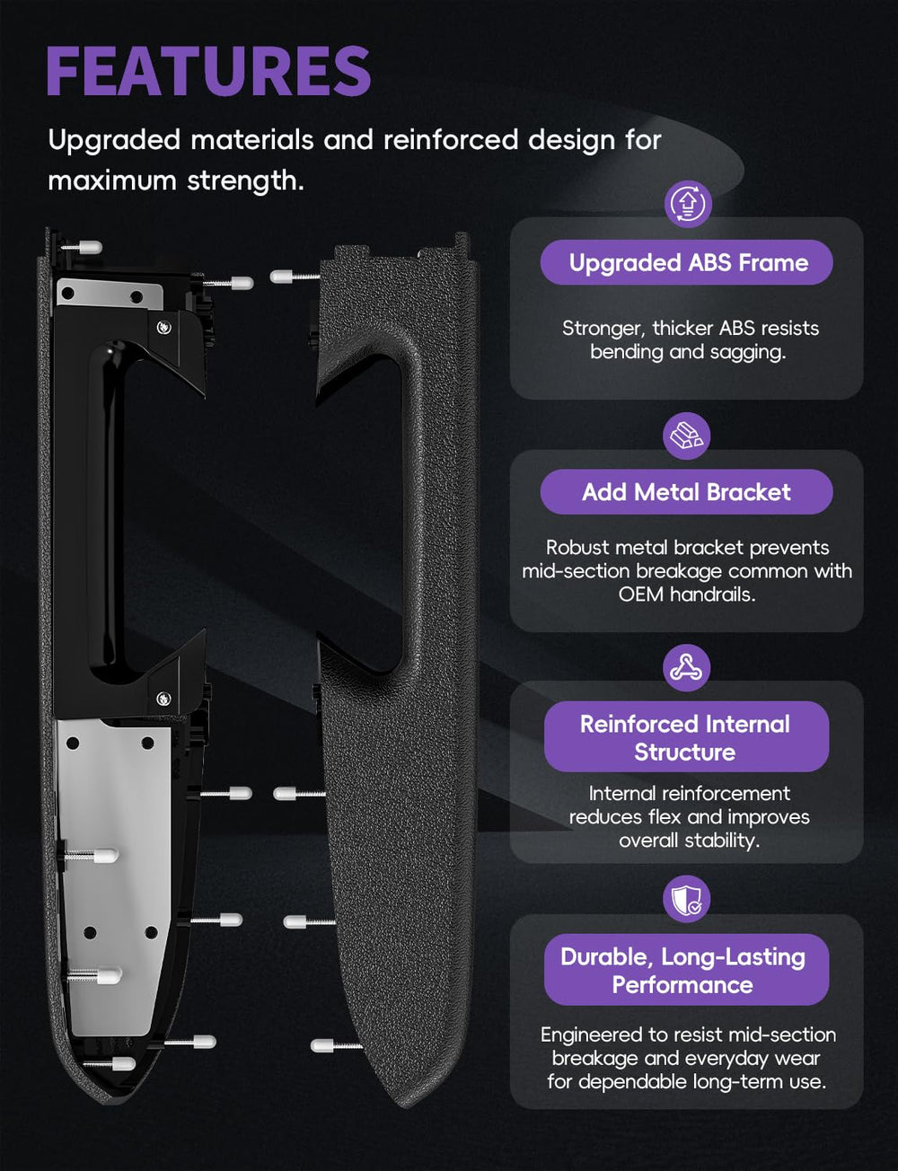 Skylarion armrest with precise fit demonstrates snug, vibration-free mounting.