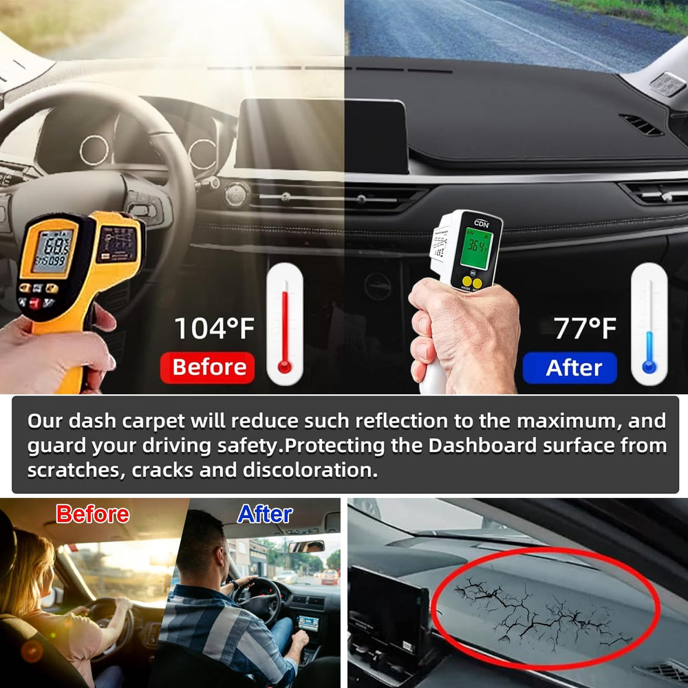 SkyloTEC dash cover for Yukon highlights heat resistance in summer drives.