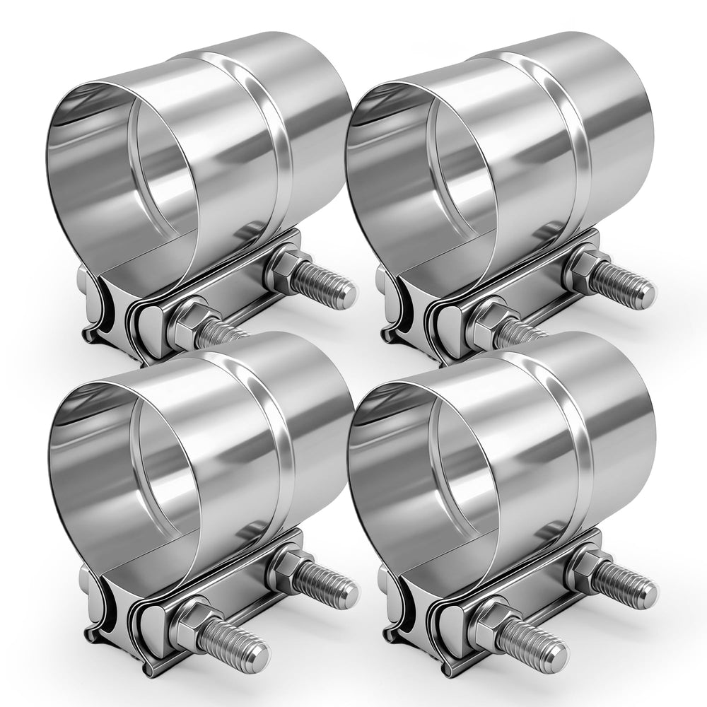 SKYMIRO 2-5 inch exhaust clamp on pipe for a secure connection.